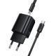 МЗП Borofone BAS85A Star PD30W+QC3.0 (1USB-A/1C) + кабель Type-C to Type-C Black