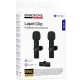 Петличний бездротовий мікрофон Borofone BFK16A Winner dual-mic Type-C Black
