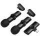 Петличний бездротовий мікрофон Borofone BFK16A Winner dual-mic Type-C Black