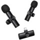 Петличний бездротовий мікрофон Borofone BFK16A Winner dual-mic Type-C Black