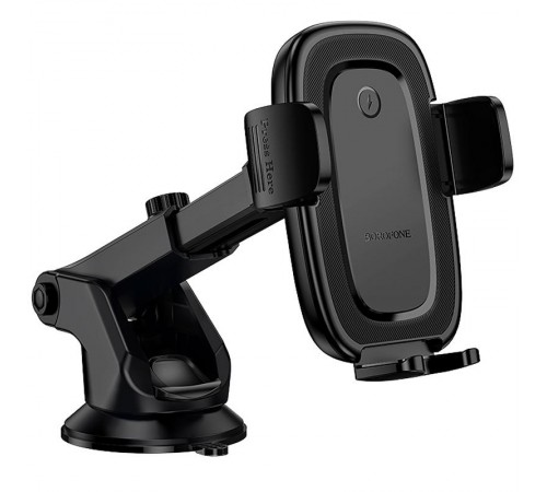 Автотримач з БЗП Borofone BH223 Follower 15W (center console) Black