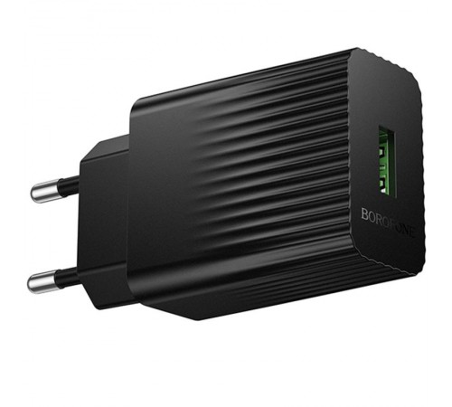 МЗП Borofone BAS72A Source QC3.0 (1USB-A) Black