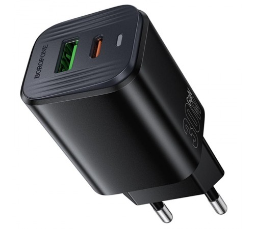 МЗП Borofone BAS85A Star PD30W+QC3.0 (1USB-A/1C) Black