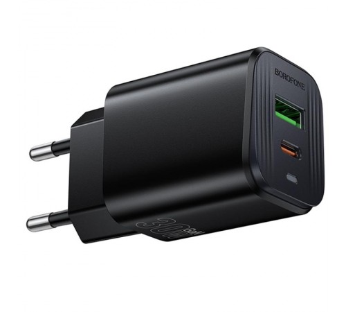 МЗП Borofone BAS85A Star PD30W+QC3.0 (1USB-A/1C) Black