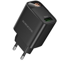 МЗП Borofone BA95A Ilustre QC3.0 (1USB-A) Black
