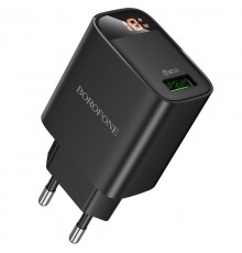 МЗП Borofone BA95A Ilustre QC3.0 (1USB-A) Black