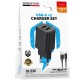 МЗП Borofone BAS81A Star 10.5W (2USB-A) + кабель USB to MicroUSB Black