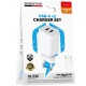 МЗП Borofone BAS81A Star 10.5W (2USB-A) + кабель USB to MicroUSB White