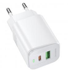 МЗП Borofone BAS83A Star PD20W+QC3.0 (1USB-A/1C) White