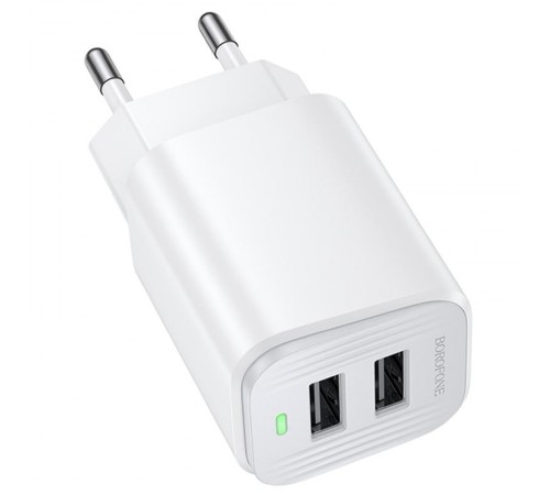 МЗП Borofone BAS81A Star 10.5W (2USB-A) White