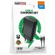МЗП Borofone BAS72A Source QC3.0 (1USB-A) + кабель USB to Type-C Black