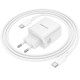 МЗП Borofone BN33 Fuente PD40W (1USB-C) + кабель Type-C to Type-C White