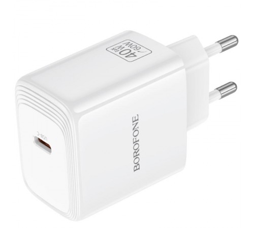 МЗП Borofone BN33 Fuente PD40W (1USB-C) White