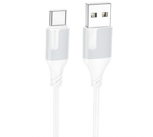 Дата кабель Borofone BX101 Creator USB to Type-C 3A (1m) White