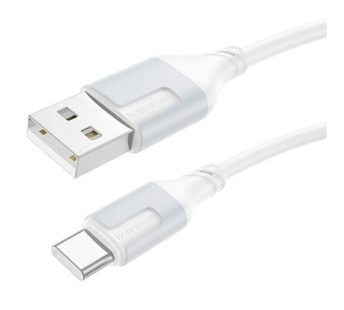 Дата кабель Borofone BX101 Creator USB to Type-C 3A (1m) White