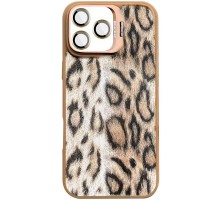 Чохол TPU+PC Wild Leopard with MagSafe and Lens для Apple iPhone 16 Pro Max (6.9") Brown
