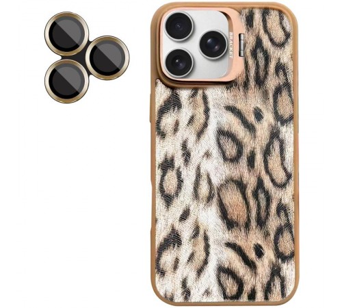 Чохол TPU+PC Wild Leopard with MagSafe and Lens для Apple iPhone 16 Pro Max (6.9") Brown