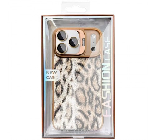 Чохол TPU+PC Wild Leopard with MagSafe and Lens для Apple iPhone 17 Pro (6.3") Brown