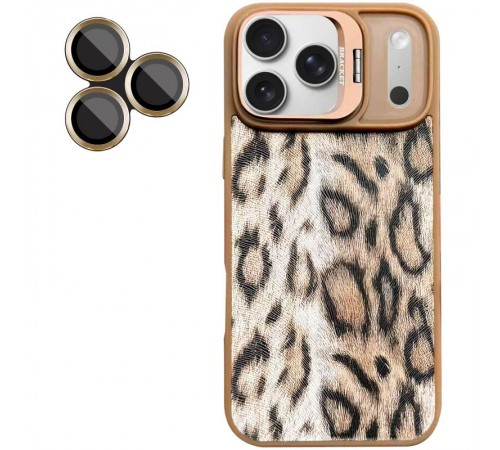 Чохол TPU+PC Wild Leopard with MagSafe and Lens для Apple iPhone 17 Pro (6.3") Brown