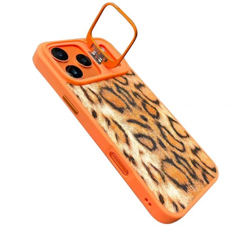 Чохол TPU+PC Wild Leopard with MagSafe and Lens для Apple iPhone 17 Pro (6.3") Orange