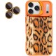 Чохол TPU+PC Wild Leopard with MagSafe and Lens для Apple iPhone 17 Pro (6.3") Orange