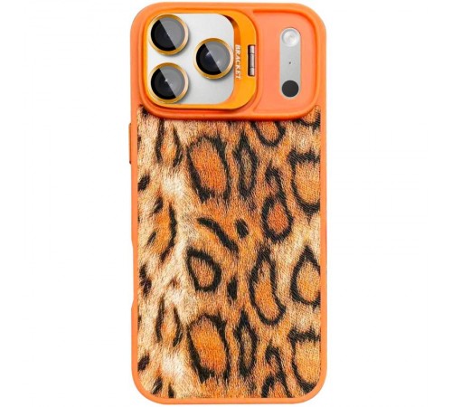 Чохол TPU+PC Wild Leopard with MagSafe and Lens для Apple iPhone 17 Pro (6.3") Orange