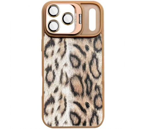 Чохол TPU+PC Wild Leopard with MagSafe and Lens для Apple iPhone 17 Pro Max (6.9") Brown