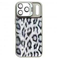 Чохол TPU+PC Wild Leopard with MagSafe and Lens для Apple iPhone 17 Pro Max (6.9") Grey