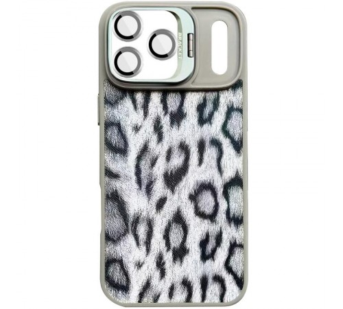 Чохол TPU+PC Wild Leopard with MagSafe and Lens для Apple iPhone 17 Pro Max (6.9") Grey