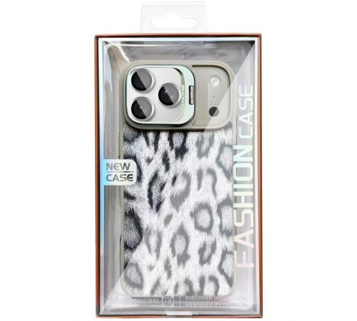 Чохол TPU+PC Wild Leopard with MagSafe and Lens для Apple iPhone 17 Pro Max (6.9") Grey