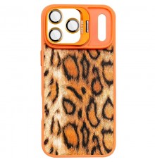 Чохол TPU+PC Wild Leopard with MagSafe and Lens для Apple iPhone 17 Pro Max (6.9") Orange
