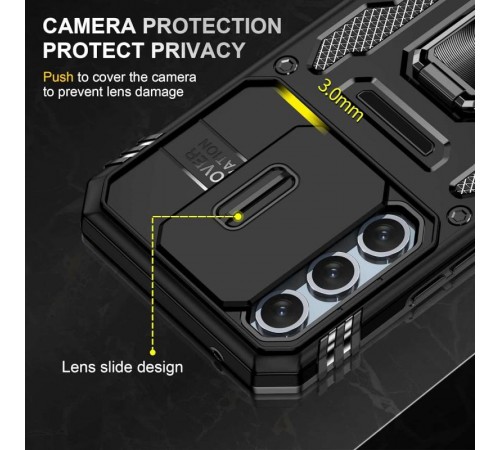 Ударостійкий чохол Camshield Army Ring для Samsung Galaxy A57 5G Чорний / Black
