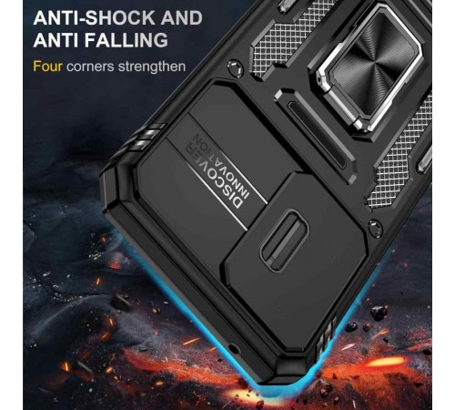 Ударостійкий чохол Camshield Army Ring для Samsung Galaxy A57 5G Чорний / Black