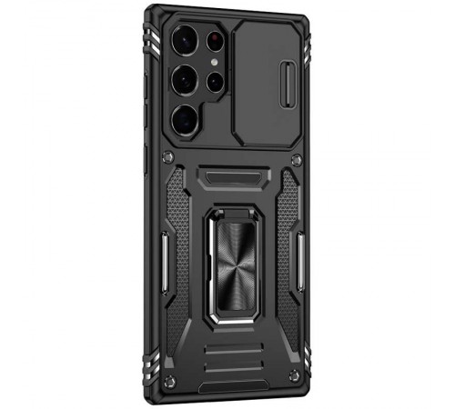 Ударостійкий чохол Camshield Army Ring для Samsung Galaxy S26 Ultra Чорний / Black