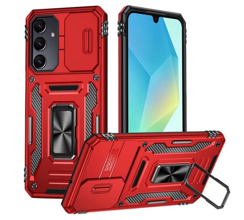 Ударостійкий чохол Camshield Army Ring для Samsung Galaxy A37 5G / A36 5G / A56 5G Червоний / Red