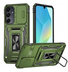 Ударостійкий чохол Camshield Army Ring для Samsung Galaxy A37 5G / A36 5G / A56 5G Оливковий / Army Green