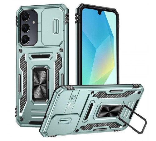Ударостійкий чохол Camshield Army Ring для Samsung Galaxy A37 5G / A36 5G / A56 5G Зелений / Light Green