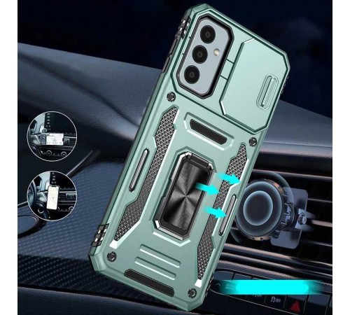 Ударостійкий чохол Camshield Army Ring для Samsung Galaxy A37 5G / A36 5G / A56 5G Зелений / Light Green