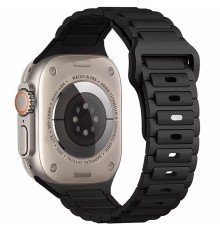 Силіконовий ремінець Defense для Apple Watch 38/40/41/42mm(ser.10) (140-190mm) Black