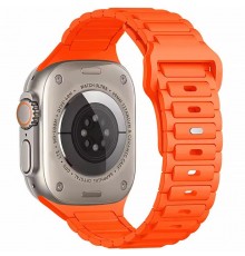 Силіконовий ремінець Defense для Apple Watch 38/40/41/42mm(ser.10) (140-190mm) Orange