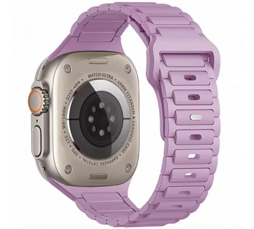 Силіконовий ремінець Defense для Apple Watch 38/40/41/42mm(ser.10) (140-190mm) Purple