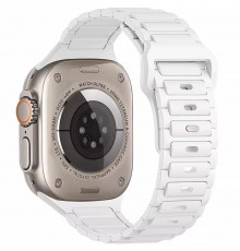 Силіконовий ремінець Defense для Apple Watch 38/40/41/42mm(ser.10) (140-190mm) White