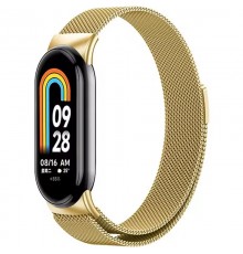 Ремінець Milanese Loop New Design для Xiaomi Mi Band 8/9/10 Gold