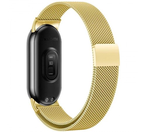 Ремінець Milanese Loop New Design для Xiaomi Mi Band 8/9/10 Gold