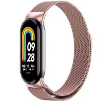 Ремінець Milanese Loop New Design для Xiaomi Mi Band 8/9/10 Rose Pink