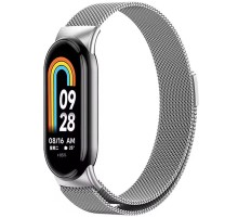 Ремінець Milanese Loop New Design для Xiaomi Mi Band 8/9/10 Silver