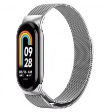 Ремінець Milanese Loop New Design для Xiaomi Mi Band 8/9/10 Silver