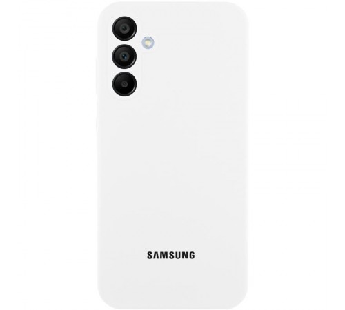 Чохол Silicone Cover Lakshmi Full Camera (AAA) with Logo для Samsung Galaxy A37 5G Білий / White