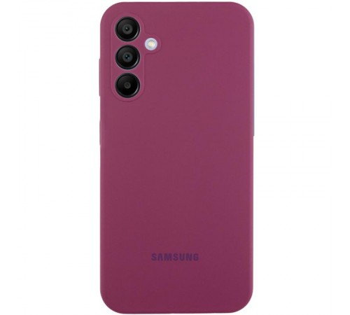 Чохол Silicone Cover Lakshmi Full Camera (AAA) with Logo для Samsung Galaxy A37 5G Бордовий / Plum