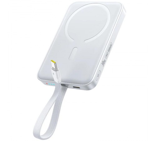 Портативний ЗП Power Bank Baseus EnerFill FM11 30W з БЗП with cable 10000mAh (E00289) Moon White